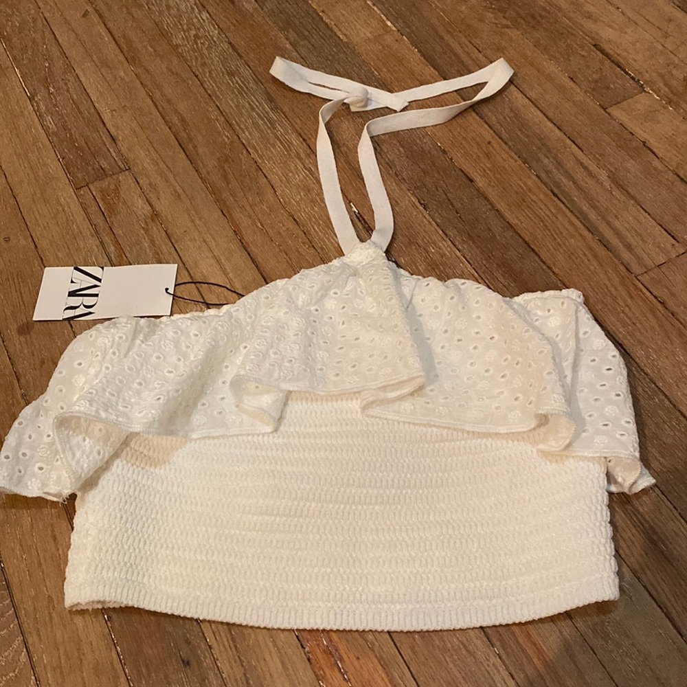 NWT Zara crochet crop top